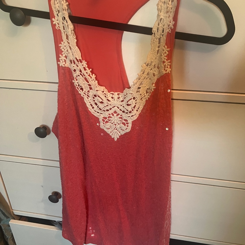 Large, Xpress glitter tank top